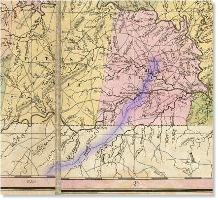 Herman Boye nine-sheet map of 1827